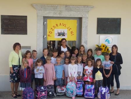 Prvi šolski dan na Šentviški Gori (arhiv šole)